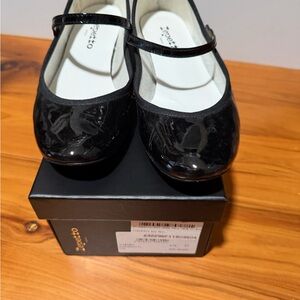 Repetto Shiny Black Kids Dress Shoes